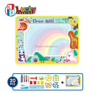 幸运玩具水涂鸦垫水上绘画玩具水彩垫涂鸦板可重复使用的教育玩具 - Product Image 2