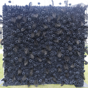 Panel Bunga Dinding Kain Buatan 3D Grosir Pabrik untuk Dekorasi Panggung Acara Pernikahan - Product Image 4