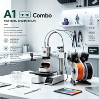 Imprimante 3D A1 Mini Combo en stock, version internationale débloquée, originale, nouvelle, multicolore, FDM, haute vitesse