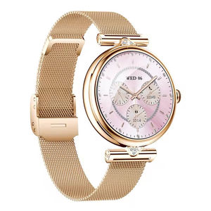 Amoled Smartwatch for Lady 1.28inch Heart Rate Blood Pressure Oxygen Women's Health Tracking 100+ Sport Modes AK73 Smart <b>Watch</b> - Product Image 4