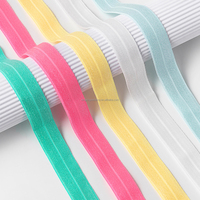 Sangle décorative en jacquard satiné plissé de 20 mm, couleur personnalisée, élastique brillant en spandex, accessoires de vêtement de haute qualité