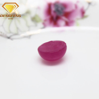 Fond plat ovale en pierre d'agate naturelle rouge violet, 1 pièce, forme ovale