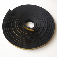 Junta de Espuma EPDM Plana Autoadhesiva Tipo D de la Marca ZXQ, Tira de Sellado de Goma Redonda y Cuadrada, Corte Personalizable