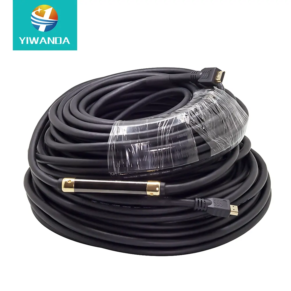 Long HDMI 2.0 Cable with IC booster length 50m 40m 30m 25m support 4K 60Hz with signal amplifier for commerical and Education
