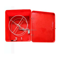 GPR Marine PVC Fire Hose Cabinet Box C/W Roll Plate Fire Hose Reel Tuyau GPR Fiberglass Marine Fire Box TOWAY FIRE