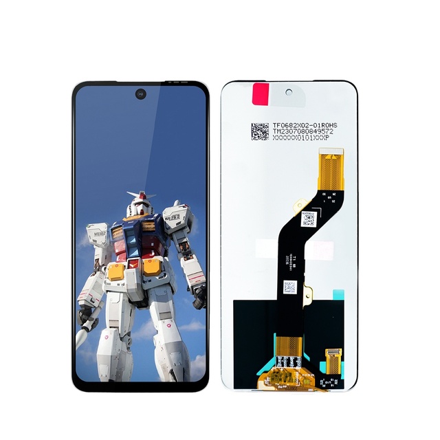 LG7n 100% Tested Premium Lcd for Tecno Pova 4 Display Touch Screen Digitizer Assembly with Frame