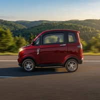 Coc EEC Véhicules Électriques à Énergie Nouvelle en Promotion, Mini-Voiture Électrique Manuelle Légère à Propulsion Arrière (RWD) 4 Roues Cabinscooter pour Famille, Facile à Conduire et Sûre