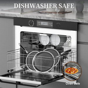 Tri ply thép không gỉ không dính Crepe Pan tổ ong Frying Pan Tortilla Pancake trứng Omelette roti dosa phẳng Pan Skillet - Product Image 4