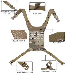 Chaleco Táctico D3 SS MK, Chaleco de Caza MOLLE, Correa para Chaleco, Panel Trasero Universal para Chaleco, Accesorios para Equipo - Product Image 6