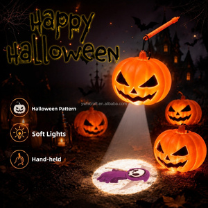Lámpara de Proyección de Calabaza Portátil HLC ODM para Halloween, Proyector de Novedades |   Accesorios Decorativos para Crear Ambiente Festivo - Product Image 1