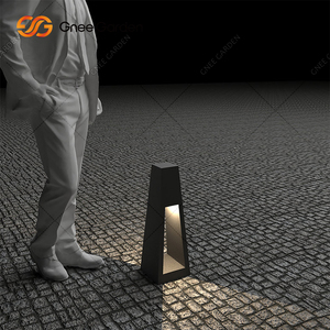 Caja DE LUZ DE ACERO Corten, bolardo de luz de césped, pilares exteriores, jaula de bolardo de luz de jardín - Product Image 1