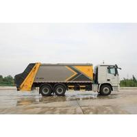 Camion benne à compression hydraulique 6x4 20m³ personnalisé, structure supérieure, équipement de gestion des déchets de haute qualité