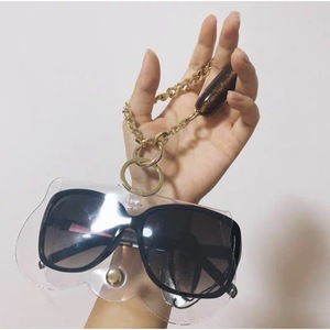Étui de rangement créatif pour lunettes avec sangle, étui de protection pour lunettes de soleil en PVC, pochette portable pour sorties. - Product Image 2