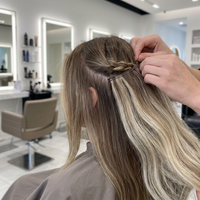 Extensions de cheveux humains à cuticules alignées d'un seul donneur pour ondulations Genius Curly / Natural Wave 22 pouces avec couleurs blond platine