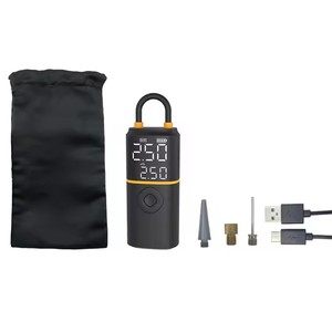 Pompe à air numérique sans fil <span class=keywords><strong>rechargeable</strong></span> par USB, compresseur d'air, <span class=keywords><strong>gonfleur</strong></span>, matériau ABS, <span class=keywords><strong>gonfleur</strong></span> de pneus de voiture sans fil pour pneus au Royaume-Uni - Product Image 5