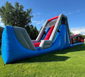 מתקן מתנפח מסחרי לילדים מסוג PVC, מסלול מכשולים מתנפח מסחרי להשכרה למסיבות - Product Image 3