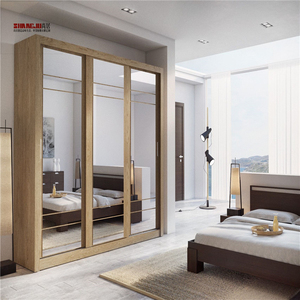 Garde-robe en bois moderne, nouveau modèle, pas cher, meuble de chambre à coucher, maison - Product Image 1