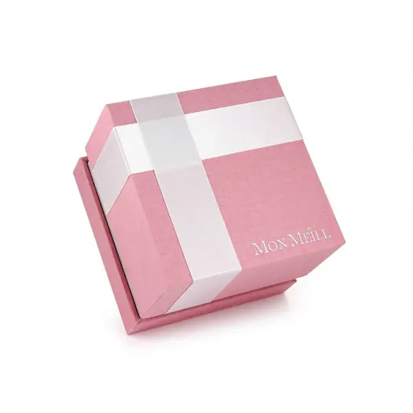 HonGe Custom Luxus Design Pink Box Schmuck/Flügel Verpackung Box Mit Schleife/Band Deckel Für MOMs Geschenk