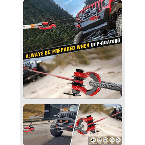 Kit combiné d'outils <span class=keywords><strong>de</strong></span> récupération tout-terrain <span class=keywords><strong>4x4</strong></span> en nylon robuste, corde <span class=keywords><strong>de</strong></span> remorquage et <span class=keywords><strong>sangle</strong></span> <span class=keywords><strong>de</strong></span> <span class=keywords><strong>traction</strong></span> d'urgence <span class=keywords><strong>pour</strong></span> camion, SUV, pick-up - Product Image 6