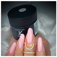Marque privée 30g de vernis à ongles en gel dur plus épais et solide Extension de gel de construction Logo personnalisé constructeur de gel UV pour salon d'art des ongles