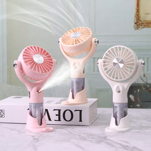 Mùa Hè Phun Cầm Tay USB Không Khí Cầm Tay Quạt Làm Mát Với Độ Ẩm Chức Năng Động Cơ Không Chổi Than Nhựa Tiếng Anh Hộ Gia Đình Sử Dụng - Product Image 2