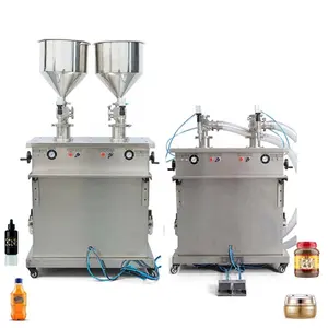Double head mango juice oil mineral water production line filling machine