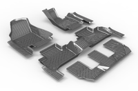 Tapis de sol de luxe en TPE noir de 3,5 mm d'épaisseur avec garantie d'un an pour Volvo XC90 2022-2025, couverture de seuil