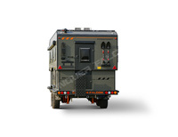 Conquer Falcon, caravane de luxe tout-terrain 4x4, châssis en acier robuste, cadre en aluminium, capacité 4 personnes, réservoir d'eau de 320L, pour voitures, mobile