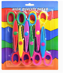 Bộ 6 thủ công lượn sóng cạnh trang trí hoa văn Album ảnh ren cắt dụng cụ làm vườn với Kéo răng - Product Image 4