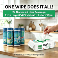Lingettes humides jetables multi-usages en tissu non tissé pour la maison, la cuisine, le camping et les activités de plein air