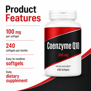 Coenzima Q10 de Marca Propia, Suplemento Enzimático de Nano Ubiquinol de 100 mg, Orgánico, Puro, Liposoluble al 98%, Cápsulas Blandas, Mejora la Inmunidad - Product Image 2