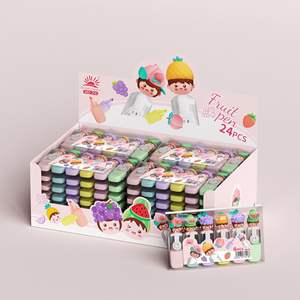 Elegante para Sanrio Cute Cartoon Mini 6-Color Highlighter Set High-Value Student Rotuladores Bolígrafo promocional - Product Image 1