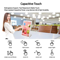 Layar Sentuh LCD Digital 10.1 Inci untuk Meja Restoran, Display Iklan untuk Sistem Pemesanan Mandiri
