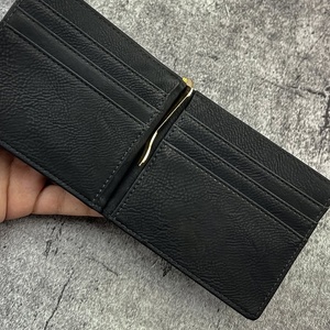 Dompet Kartu Kulit Tipis dengan Klip Uang, Hadiah Pengiring Pria, Kulit Buatan, Dapat Diukir Logo Kustom, Promosi - Product Image 3