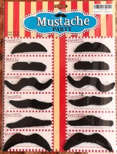 12 шт. черных плюшевых накладных усов для костюмов на Хэллоуин - Product Image 6