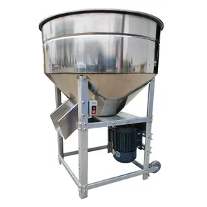 Flash deals Dry powder mixer or wet Feed Processing Machines Stainless Steel Mixer for poultry feed churn