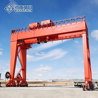 Grue portique à double poutre sur rail, capacité 5-400 tonnes, chariot électrique, grue de manutention robuste pour conteneurs et acier