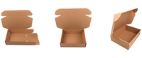 Lisheng Wholesale Luxury Custom Printing A4 Size 6*4 Inch Double Side Foldable Corrugated Shipping Mailer Box