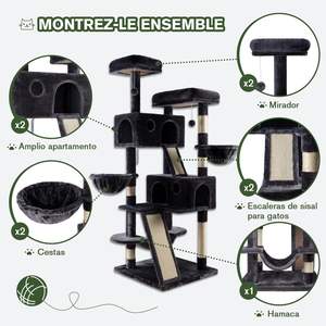 Árbol <span class=keywords><strong>para</strong></span> <span class=keywords><strong>Gatos</strong></span> de Madera de Lujo Personalizado OEM con Rascadores de Peluche, Torre Multifuncional <span class=keywords><strong>para</strong></span> <span class=keywords><strong>Gatos</strong></span> con Postes Rascadores y <span class=keywords><strong>Casa</strong></span> <span class=keywords><strong>para</strong></span> <span class=keywords><strong>Gatos</strong></span> - Product Image 3