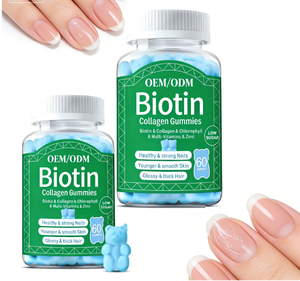 Gommose Naturali <span class=keywords><strong>a</strong></span> Base Vegetale Alternativa al Collagene con Biotina, Integratore Alimentare Quotidiano per il Benessere degli Adulti - Product Image 3