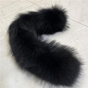 Cuello de abrigo de invierno para mujer de piel de mapache real - Product Image 6