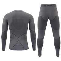 Ensemble de sous-vêtements thermiques de compression sans couture ESDY pour les sports de plein air