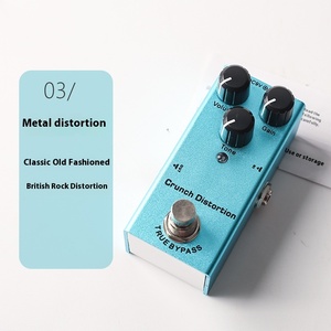 03 Crunch <span class=keywords><strong>Distortion</strong></span> chuyên nghiệp cầm tay mini guitar điện effectors đơn khối biến dạng/quá tải/chậm trễ/điệp khúc/rung - Product Image 4