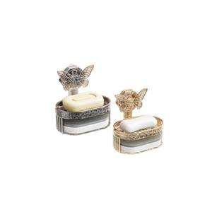 <span class=keywords><strong>Porte</strong></span>-<span class=keywords><strong>savon</strong></span> de salle de bain auto-adhésif double couche à ventouse pour montage mural <span class=keywords><strong>Porte</strong></span>-<span class=keywords><strong>savon</strong></span> de toilette en plastique - Product Image 2