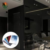 Panel y Tablero de Pared Coextruido de Diseño Moderno, Placa de Espejo Metálica PET, Compuesto de Fibra de Carbono/Carbón de Bambú