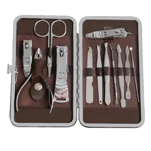 Factory Hot Sale High Quality Carbon Steel 12 Pcs Manicure Pedicure Set