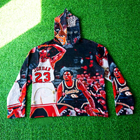 Streetwear d'hiver Chandail en tapisserie pour hommes Jacquard tissé personnalisé Vêtements pour hommes Capuche Plus Size Basketball Tapisserie à capuche