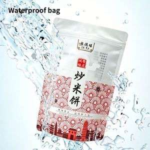 Sachet alimentaire refermable en plastique avec fermeture éclair étanche, homologué CE, pour aliments frits, fruits secs et noix, pochette verticale refermable - Product Image 1