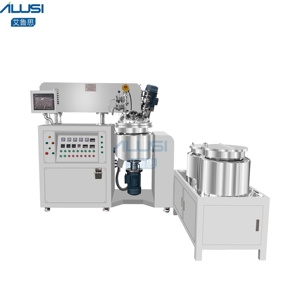 Hydraulic Lifting High Shear Vacuum Defoaming Emulsifier Agitator Motor for Cream Lotion Sunscreen SUS316L Material 50L Capacity - Product Image 1