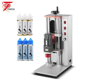 Electric Semi Automatic Spray Water Beverage Hand Sanitizer Bottle Caps Screw Sealing Tabletop Twist Off Capping Machine